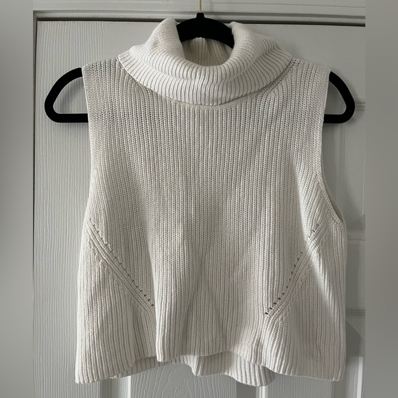 French Connection Mozart Turtleneck Sweater Tank Top - Picture 2 of 4